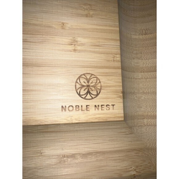 🔥 Bamboo Cheese Board & Knife Set; Noble Nest Charcuterie Board-NWOB - Picture 3 of 4